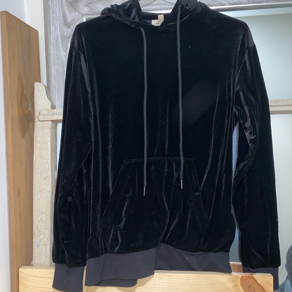 Silence + noise velvet hoodie